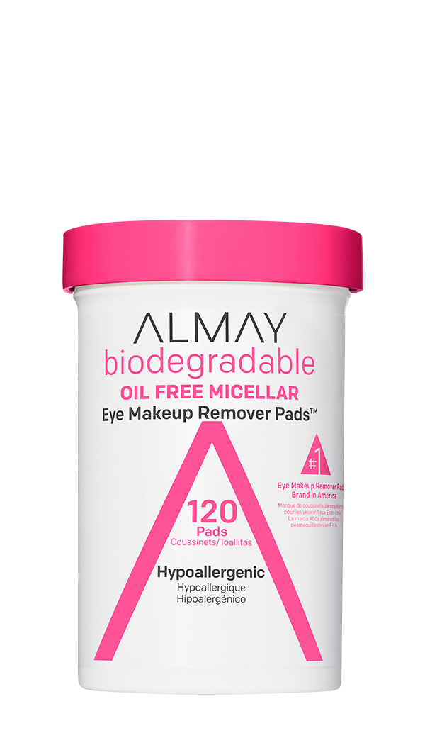 Cirkus Gedehams Høre fra Almay BiodegradAlmay Eye Makeup Remover Pads, Oil Free Biodegradable  Micellar Water Cleansing Wipes, Hypoallergenic, Cruelty Free, Fragrance  Free, 80 Countsable Oil Free Micellar Eye Makeup Remover Pad - Almay