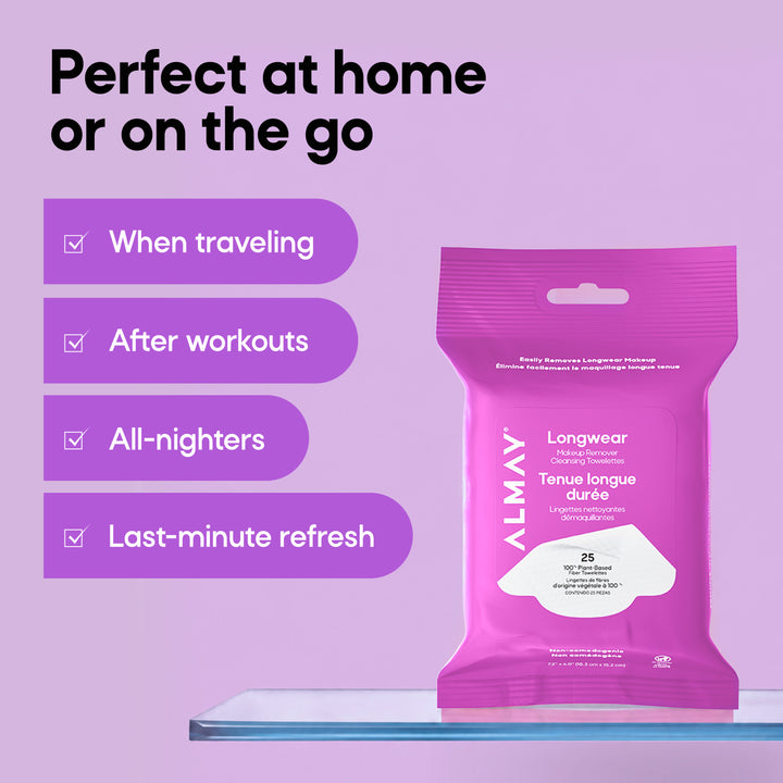 Longwear Makeup Remover Cleansing Towelettes