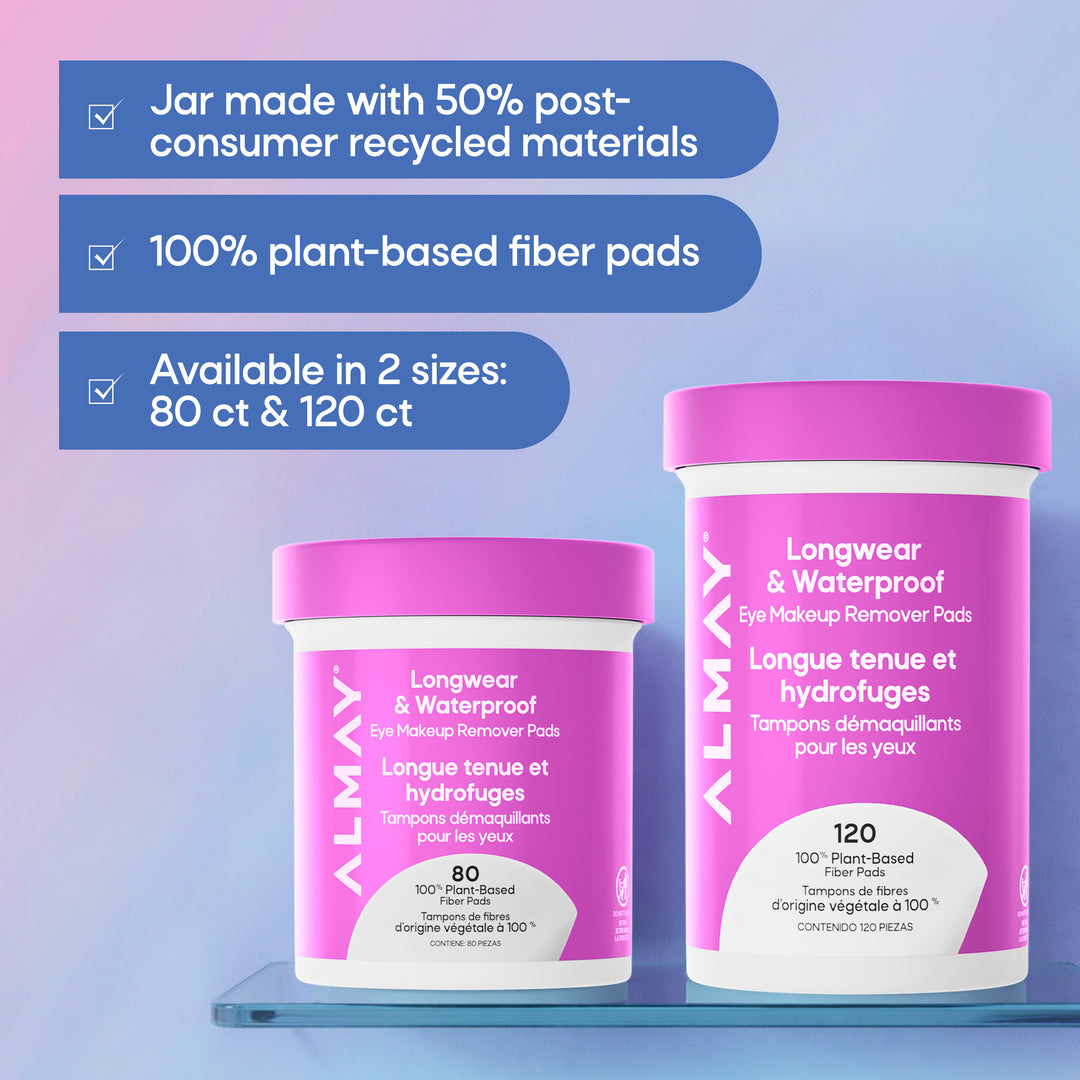 Longwear & Waterproof Eye Makeup Remover Pads