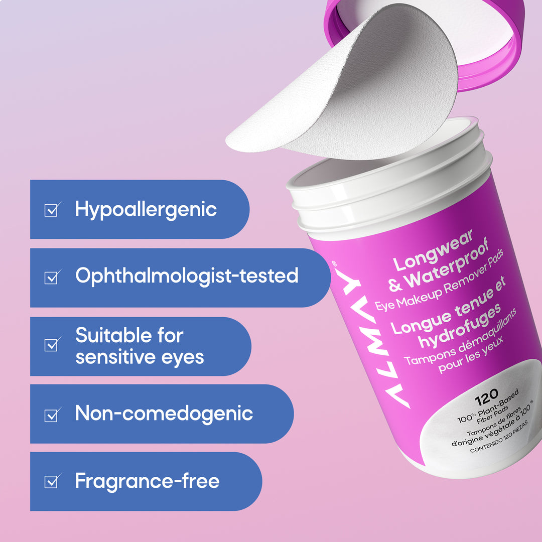 Longwear & Waterproof Eye Makeup Remover Pads
