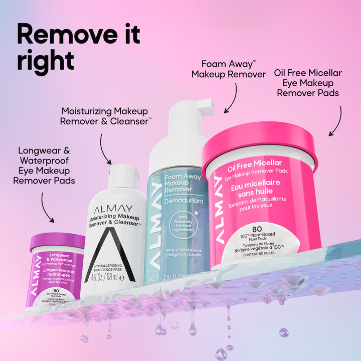 Longwear & Waterproof Eye Makeup Remover Pads
