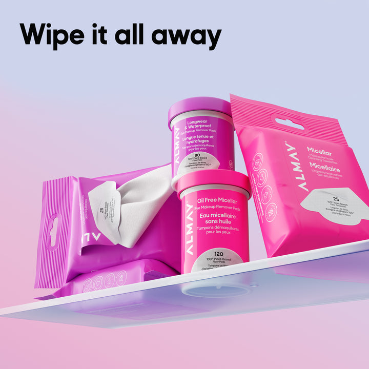 Longwear & Waterproof Eye Makeup Remover Pads