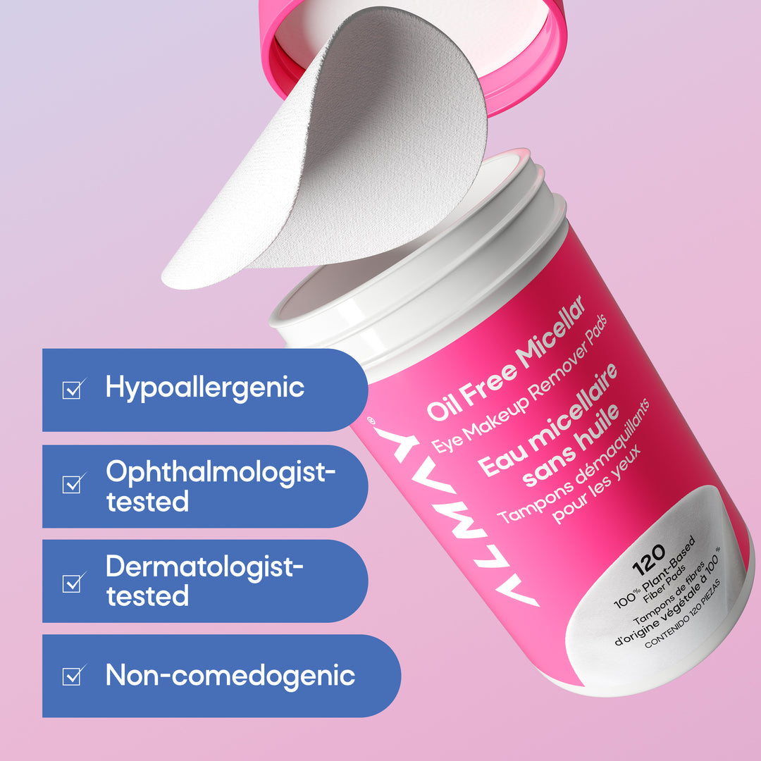 Oil Free Micellar Eye Makeup Remover Pads