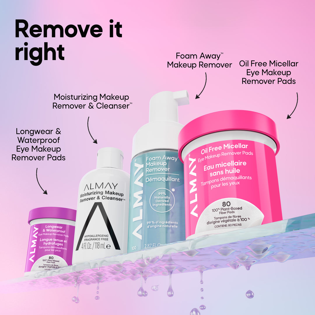 Oil Free Micellar Eye Makeup Remover Pads