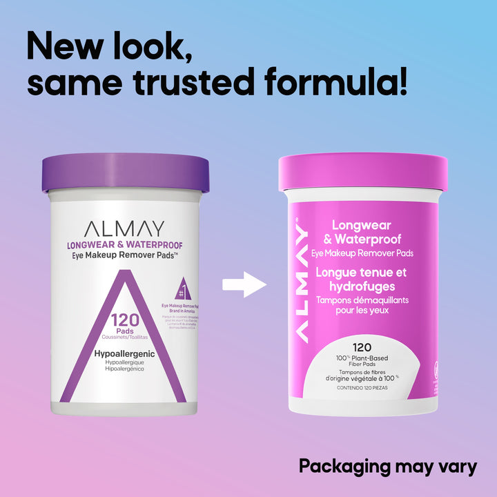 Longwear & Waterproof Eye Makeup Remover Pads