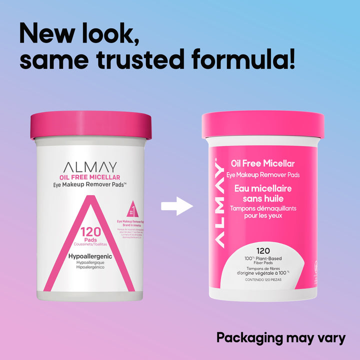 Oil Free Micellar Eye Makeup Remover Pads